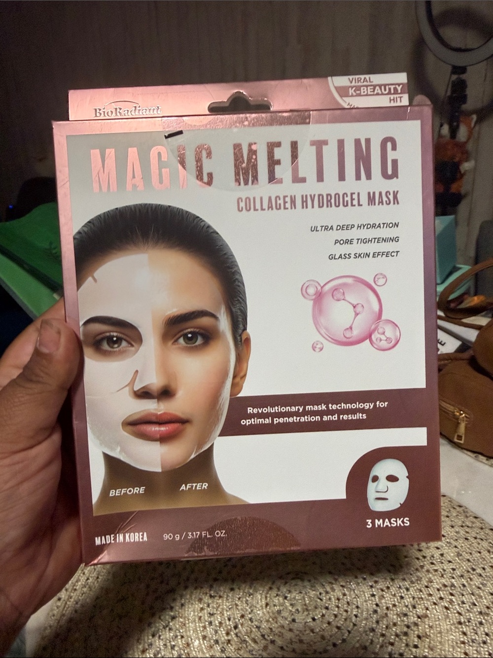 Magic Melting Collagen Hydrogel Mask - 3pcs